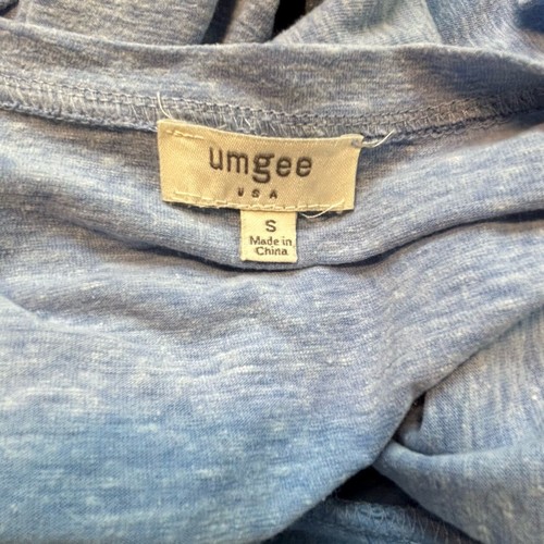 Umgee Top Women's Small Blue Side Knot 100% Cotton Casual Trendy - Picture 4 of 5