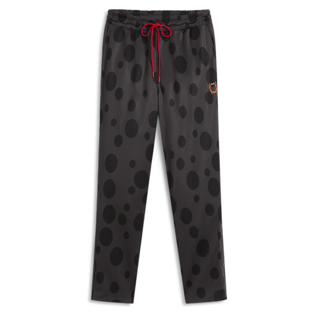 PUMA Hoops Pants X Cheetah Mens Black, Grey Casual Athletic