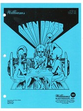 Williams ALIEN POKER flipper MANUALE OPERATIVO 