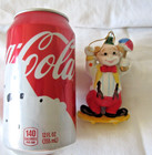 VTG 1980's Clown on Skateboard ceramic 3.75" Christmas Around the World Ornament — photo 7
