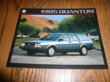 1985 Vw Volkswagen Quantum Sales Brochure - Vintage 1985 Vw Volkswagen Quantum Sales Brochure - Vintage