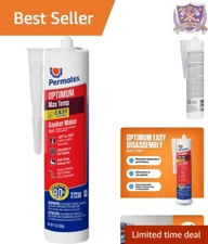 Optimum Red 13 oz Gasket Maker - Silicone, Weather Resistant, Easy Application