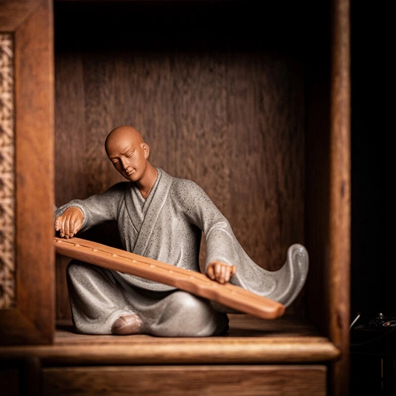 Handmade Figurine Statue Purple Clay Tea Pet Zen Style Artware Study Decoration - Image 4 of 4