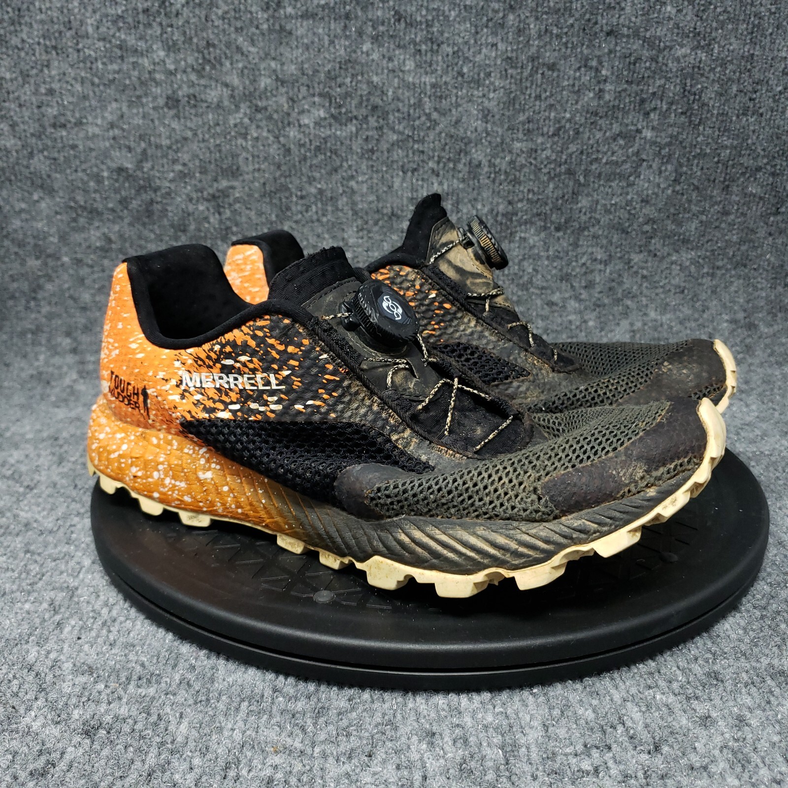 Merrell All Out Crush Tough Mudder Black Orange Athletic Shoes