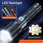 1200000LM LED Flashlight Zoom Light Super Bright Torch USB Rechargeable Spotlamp