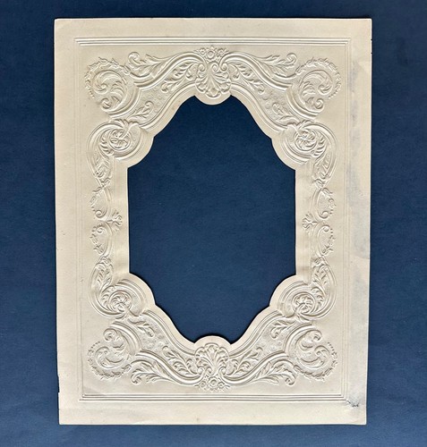 Antique Pressed Paper Photo Matt Rococo-style