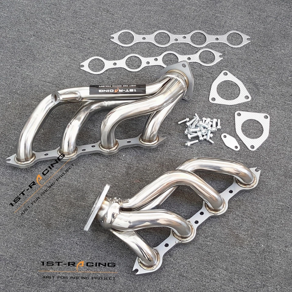 Cabezales de escape para Chevrolet Silverado/GMC Sierra 1500 2500 3500 1999-2006 6,0 L Foto 2 de 4