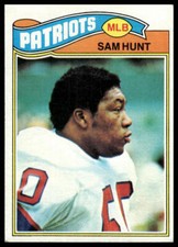 1977 Topps #356 Sam Hunt RC New England Patriots