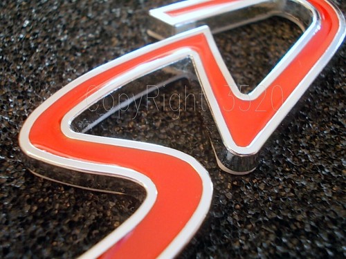 MINI COOPER SD RED CROMATO EDITION ONE JCW CLUBMAN Stemma Badge Emblema Scritta - Foto 5 di 10
