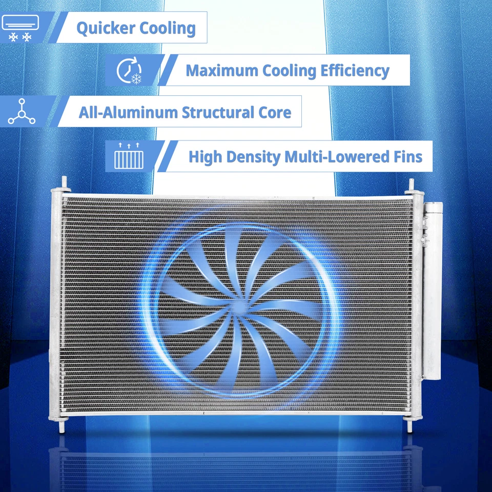 For 2005 2006 2007 2008-2015 Nissan Xterra 4.0L Aluminum A/C 3331 Condenser Core - Image 4 of 4