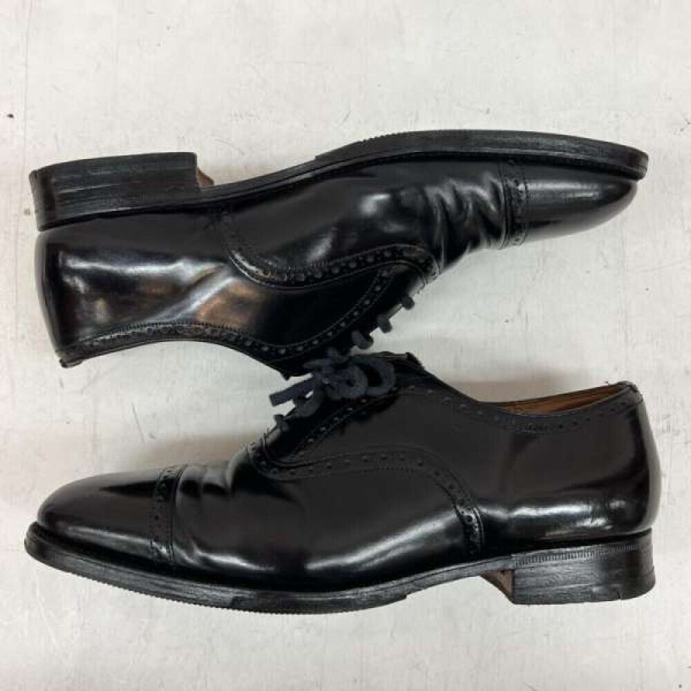Church's Straight Tip Leather Black Business Shoes Size UK Church's Straight Tip Leather Black Business Shoes Size UK