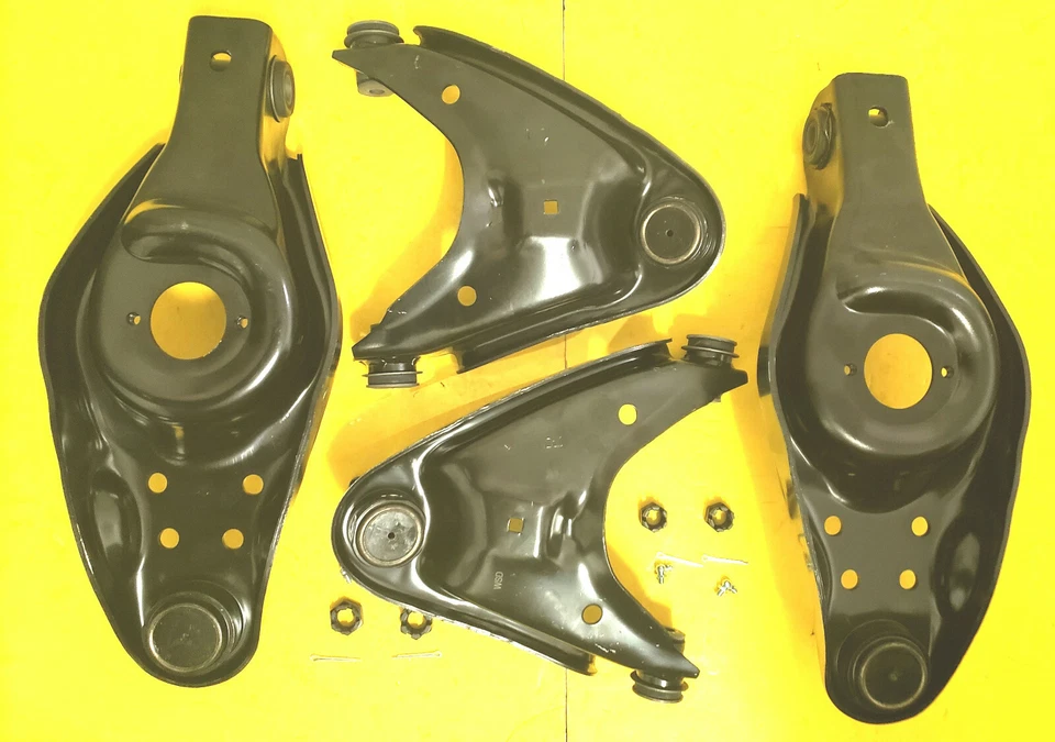 Kit de brazo de control inferior y superior 4 piezas Dodge 1973 1980 D300 eje 3.800 4.000 lb Foto 3 de 4