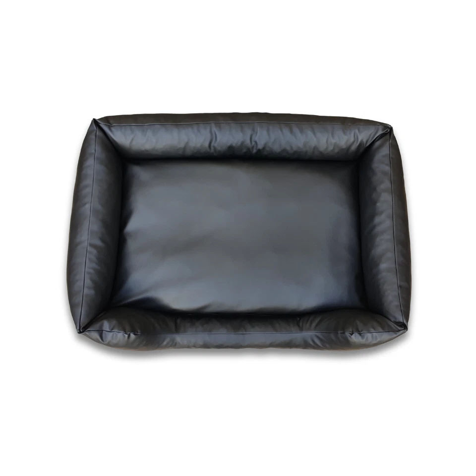 Dog bed K faux leather dog pillow dog basket dog sofa sleeping place pet bed - Image 4 of 4