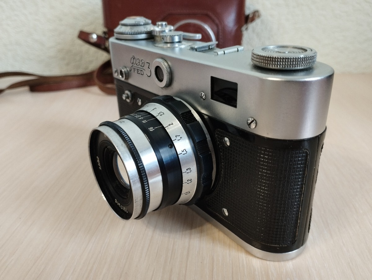 FED-3、induster-61 Film Camera 35 mm Fed 3 Soviet Vintage USSR Tested Industar