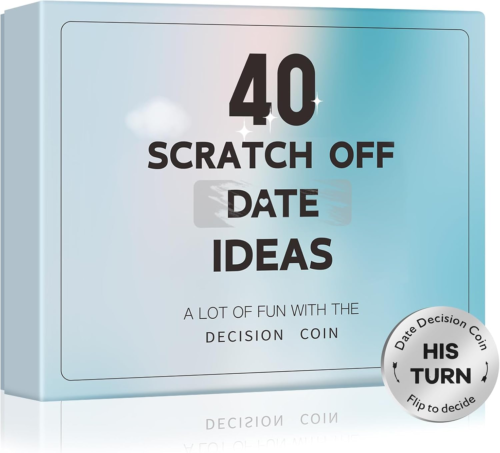 40 Scratch Off Date Ideas – Valentines Gifts for Her Him, Anniversary, Couple
