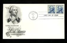 US FDC #1304 Artcraft M-6 1966 Cincinnati OH Washington Prominent Americans HC