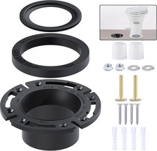 RV Toilet Seal and 3'' Floor Flange Kit, Designed for RV 300/310/320 Series