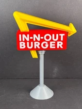 IN N OUT Logo Display Stand 3D Printed (6" Height)