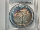 2003 AMERICAN Silver EAGLE (ASE) $1, PCGS MS68, MONSTER TONED TONER TONING WOW!