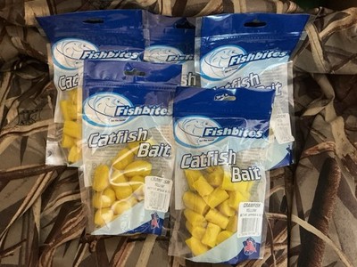 NEW:Fishbites Crawfish Yellow Scent,Approx 6oz.,Hang Tag Ready