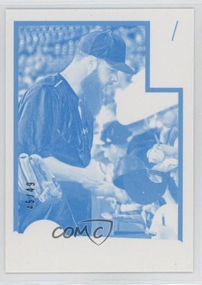 2016 Panini Donruss 1982 Design Test Proof Cyan 45/49 Dallas Keuchel #D82-6 g4k