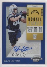 2018 Contenders Optic Rookie Ticket Blue Prizm 3/25 Dylan Cantrell #167 Auto u6m