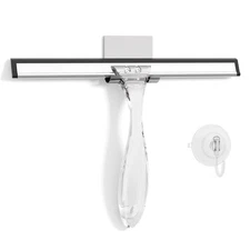 Shower Glass Squeegee 10 Inch, Window Mirror Car, Clear