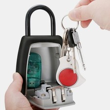  Waterproof Key Lock Box Resettable Code House Key Safe Security Lock Box for