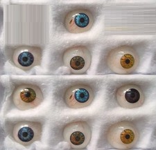 Ocular Prosthesis Mix Shade Artificial Prosthetic Eye Acrylic Set Of 10PCS