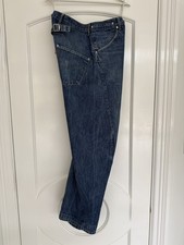 Levis LEJ Engineered Twisted Leg Cinch Back Jeans Mid Blue 36 Rare NHO girl mens