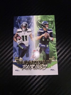 2025 Topps Signature Class Sam Darnold Jaxon Smith-Njigba Paramount Pairings PP6