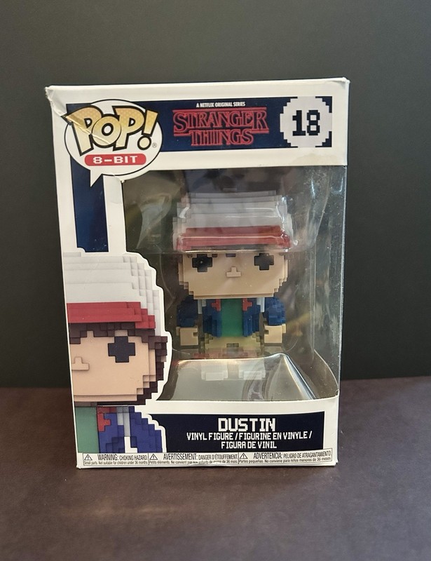 Funko Pop! 8-Bit Stranger Things Dustin Vinyl Figure #18