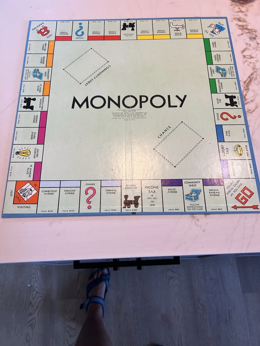 Monopoly Board 1964 Vintage Manufacture Board & Traditional Games