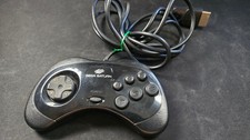 Sega Saturn Black Official OEM standard wired Controller MK-80116 VG cond