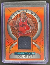 2024-25 Obsidian Kawhi Leonard Equinox Gear Jersey Orange Flood #/99