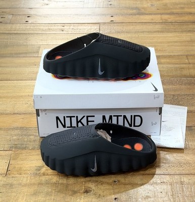 Nike Mind 001 Slide Black Chrome HQ4307-001 Brand New Size 6 Women