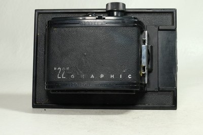 Graflex Graphic 22 12 Exposure 120 Roll Film Holder 4X5 WITH FILM!!