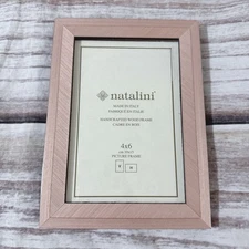 NATALINI Handmade ITALIAN Wooden Picture Frame 4x6" ( 13x18 cm) Light Mauve Pink