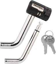 Master Lock Receiver Lock, 1/2 in. and 5/8 in. Swivel Head, Weather Resistant