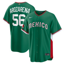 Mexico Randy Arozarena #56 Nike Green 2026 World Baseball Classic Stadium Jersey
