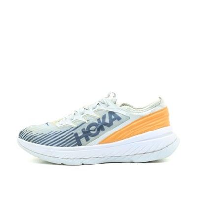 Hoka One Herren Carbon X-SPE Sportschuh Weiß Orange Mesh Laufschuh EU 45 1/3