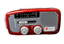 Eton Microlink Bean FR160 MINI Red Cross Radio Flash-light AM/FM Radio Solar