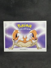 (T1) Carte Pokemon Nintendo Dunkin Boomer #98 krabby Gotta Catch'em All
