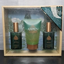 ASPEN by Coty 3 pcs. Gift Set for Men (1.0 Col. + 4.0 Hair/Body +1.0 A/S Liquid)
