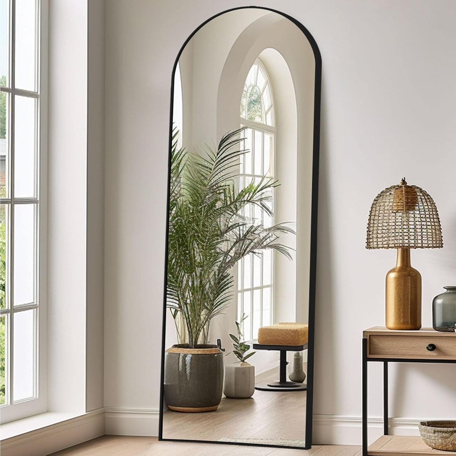 Specchio ad Arco 44x147 cm da Terra e Parete | Design Moderno Intero