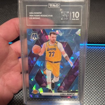 Panini Mosaic Luka Dončić Ice Mosaic Prizm #100 TAG 10  /125 2024-25