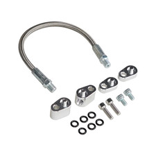 Ls Ls1 Coolant Steam Port Crossover Bypass Hose Braided Kit Block Off Lq4 Ls3