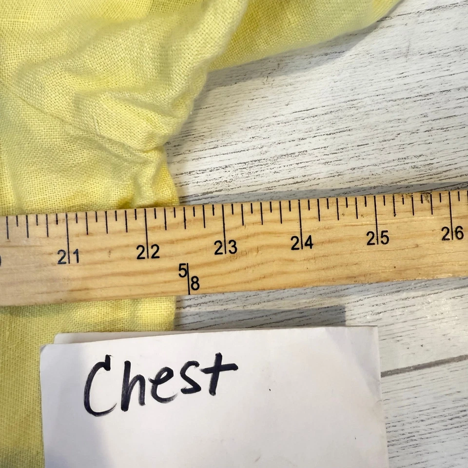 J. Jill women xl yellow 100% linen jacket cottage coquette fall old money luxury - Image 4 of 4