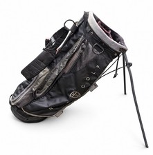 Nike GOLF Bag 4 Way Blavk Carry Stand Golf Club Bag W Head Cover 🔥
