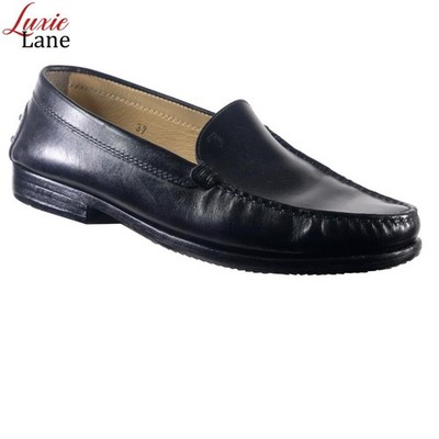 Tod\'s Black Leather Slip On Driving Loafers Size 8 Men Man BLACK Loafers in Leather XXM96L0KA80LYG7MB999 | Tods main image 2